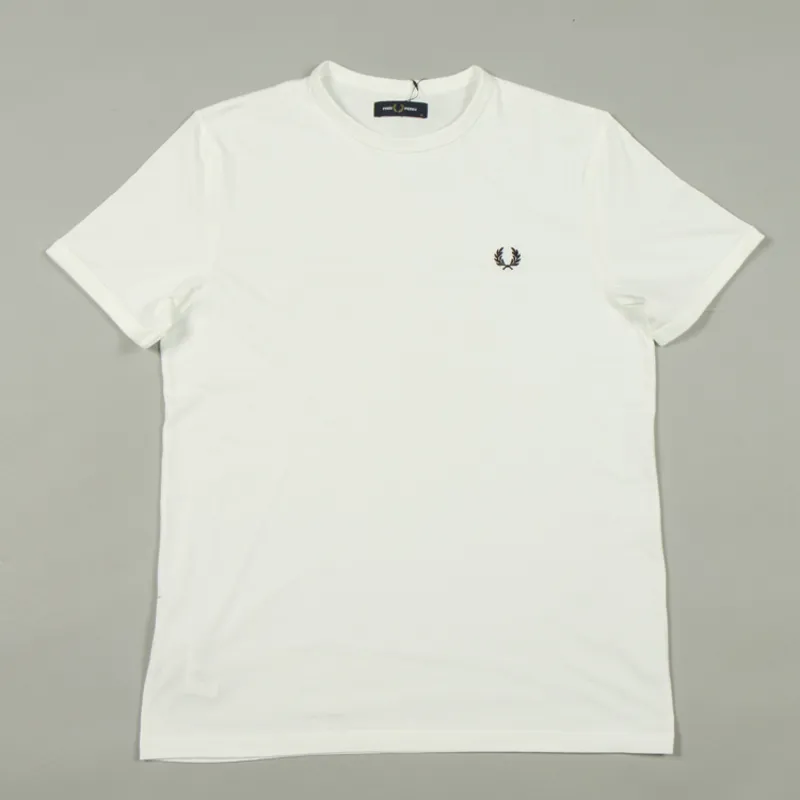 Fred Perry Ringer T-Shirt - White